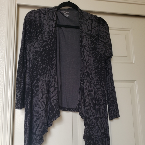Lane Bryant Sweaters - Lane Bryant Asymmetrical Snakeskin Cardigan